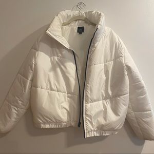 Wild Fable White Puffer Jacket